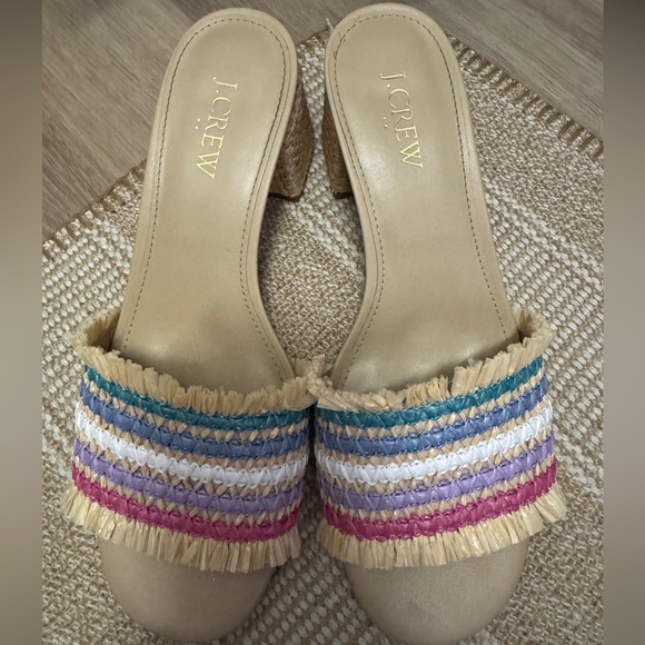 Jcrew Factory Raffia Slides 7 - Picture 2 of 4